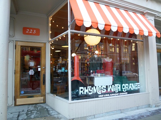 Rhymes with Orange Vintage Winnipeg store front